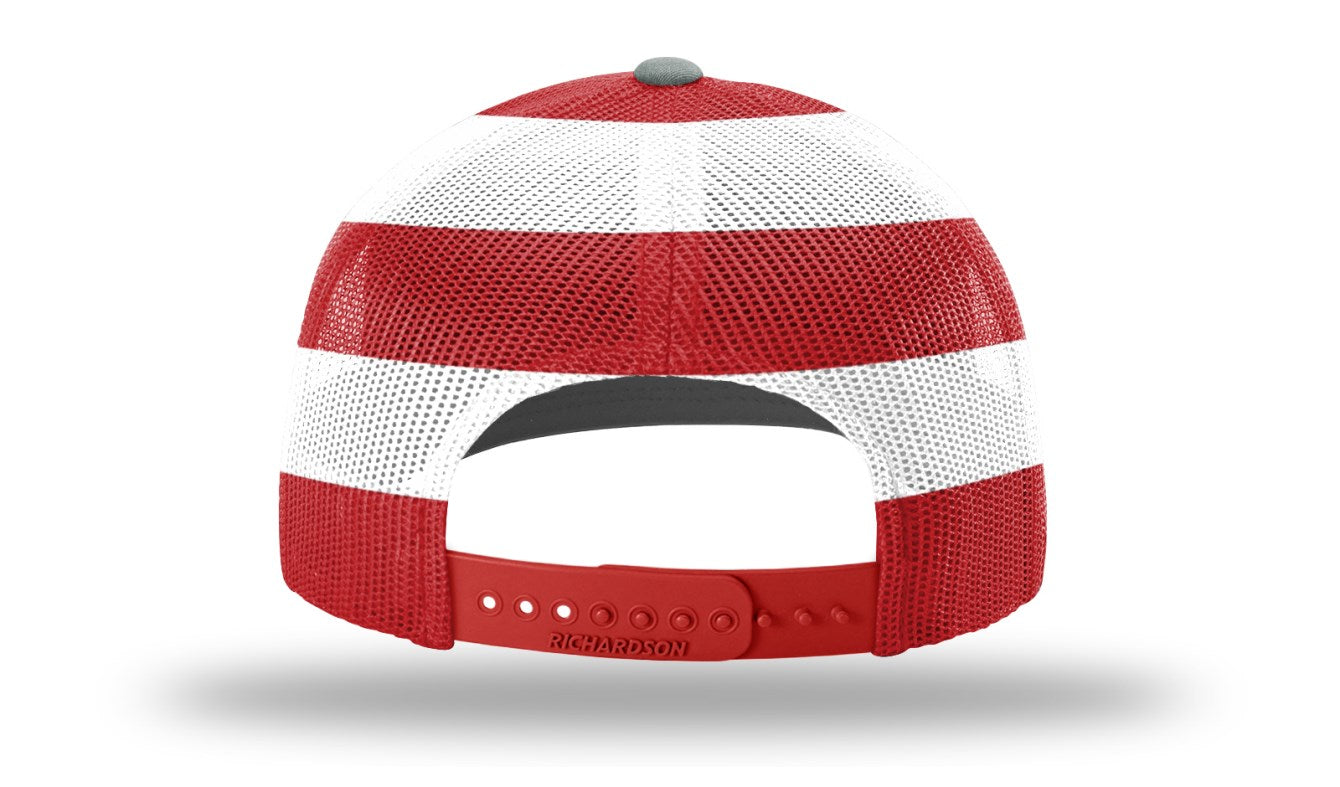 American Flag Trucker Snapback Embroidery