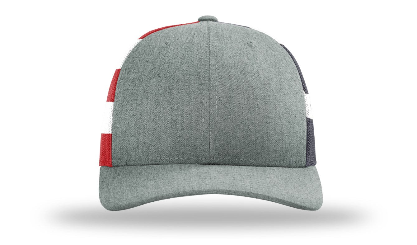 American Flag Trucker Snapback Embroidery