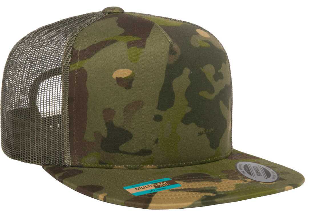 Yupoong Flat Bill Trucker Multicam® Embroidery