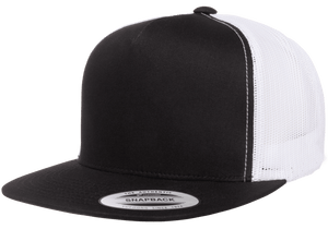 Yupoong Flat Bill Trucker 2 Tone Snap-Back Embroidery