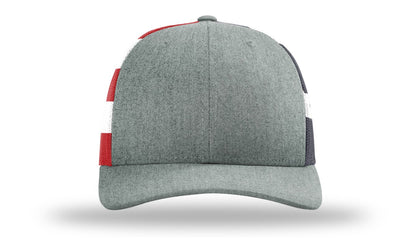 American Flag Trucker Snapback Embroidery