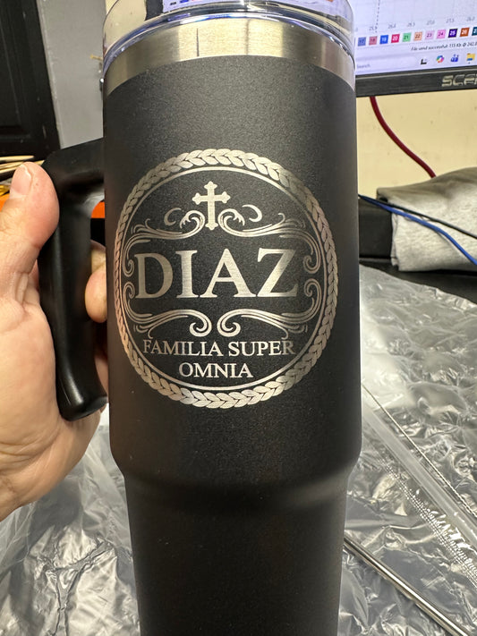Engraved 30oz travel mug