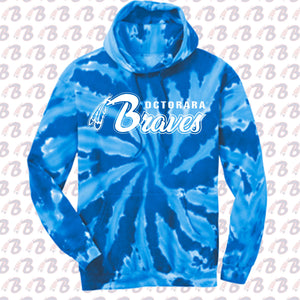 Octorara Braves Royal Blue Tie Dye Pinwheel Hoodie