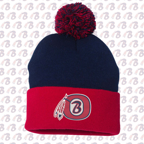 Octorara Braves Beanie Pompom