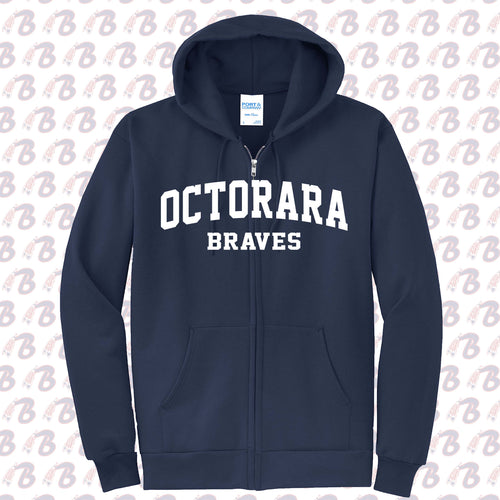 Octorara Braves Full Zip-Up Hoodie V2