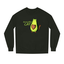 Load image into Gallery viewer, Avocado Cat Crew Neck Sweatshirt
