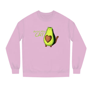 Avocado Cat Crew Neck Sweatshirt