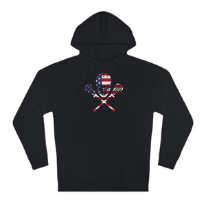 Lacrosse American Flag Hoodie