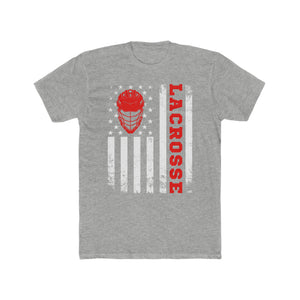 American Flag Lacrosse Distressed T-Shirt