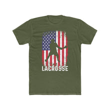 Load image into Gallery viewer, American Flag Lacrosse T-Shirt