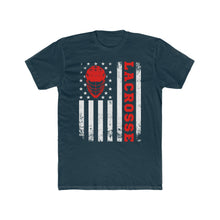 Load image into Gallery viewer, American Flag Lacrosse Distressed T-Shirt