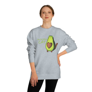 Avocado Cat Crew Neck Sweatshirt
